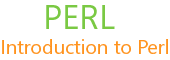introduction to Perl